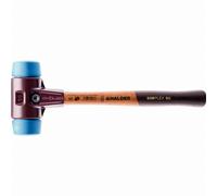Maillet HALDER SIMPLEX TPE souple avec boîtier en fonte malléable et manche en bois - D=80 mm - 3001.080