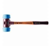 Maillet HALDER SIMPLEX TPE souple avec boîtier en fonte malléable et manche en bois de haute qualité - D=50 mm - 3001.051