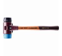 Maillet HALDER SIMPLEX TPE souple / caoutchouc chargé avec boîtier en fonte malléable et manche en bois - D=80 mm - 3012.080