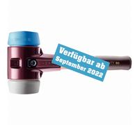 Maillet HALDER SIMPLEX TPE souple / caoutchouc chargé avec boîtier en fonte malléable et manche en bois - D=80 mm - Manche extra-court - 3013.082