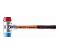 Maillet HALDER SIMPLEX TPE souple / plastique avec boîtier en aluminium et manche en bois - D=30 mm - 3116.030 G