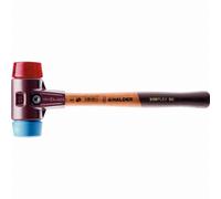 Maillet HALDER SIMPLEX TPE souple / plastique avec boîtier en fonte malléable et manche en bois - D=30 mm - 3016.030