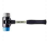 Maillet HALDER SIMPLEX TPE souple / TPE moyen avec boîtier en fonte malléable renforcée et manche en fibre de verre - D=30 mm - 3713.030