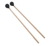 Maillet Mi-Dur, Maillet à Fil Dur et Lisse, Jeu Doux, 1 Paire de Maillets Marimba Professionnels pour Instruments à Percussion (Noir)