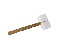 MAILLET NYLON EMBOUT ARRONDI ET RECTANGULAIRE DE 145X75X35 MM MANCHE BOIS - JOUANEL INDUSTRIE - MAC35R