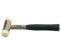 Maillet sans recul à embouts interchangeables Ø 60 mm - manche tube acier - embouts polyamide 65D - tête à billes anti-rebond - usage professionnel
