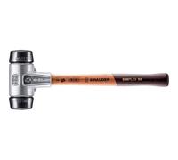 Maillet SIMPLEX, Caoutchouc chargé; avec boîtier en aluminium et manche en bois | D=50 mm | 3102.050