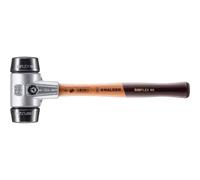 Halder Maillet SIMPLEX 3102.060 G – caoutchouc chargé, boîtier aluminium, manche bois Ø60 mm