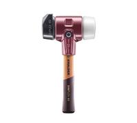 Maillet SIMPLEX, Caoutchouc chargé, avec pied/superplastique ; avec boîtier en fonte malléable et manche en bois extra court de qualité | D=60 mm/Modèle de manche=extra court | 3027.262