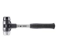 Maillet SIMPLEX, Caoutchouc chargé/metal doux; avec boîtier en fonte malléable renforcée et manche en fibre de verre | D=40 mm | 3729.040