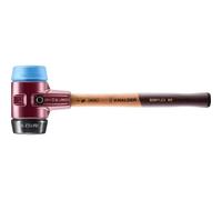 Halder Maillet SIMPLEX TPE souple/caoutchouc chargé boîtier fonte malléable manche en bois D80 mm