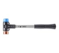 Halder Maillet Simplex 3714.030 TPE souple/cuivre manche fibre de verre 30 mm