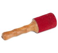 Maillet XDrum pour Bols Tibétains Moyen, Maillet en bois, Fait main en Inde | Recouvert de cuir fin, Longueur totale: 19 cm, Longueur du manche: 10 cm, Diamètre: 5 cm, Poids: env. 150 g, Longueur: 19 cm