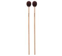 Maillets de bâton Marimba, manche en hêtre de qualité professionnelle, fils mélangés, accessoires de Xylophone pour musiciens et Amateurs, 1 paire (Brown)