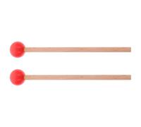 Maillets de Percussion en Bois pour Marimba et Xylophone 21 CM | Tête en Caoutchouc Rouge, Usage Pédagogique et Scène Professionnelle, Prise Ergonomique pour Musiciens