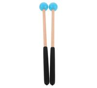 Maillets de Percussion en Bois pour Marimba et Xylophone, Bleus | Poignée Ergonomique en Caoutchouc, Prise Confortable sans Fatigue, Usage Scolaire et Ensemble, pour Étudiants