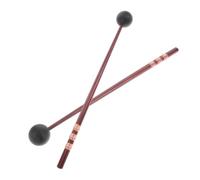 Maillets de Percussion pour Xylophone et Marimba, Manche Bois Marron | Prise Sûre, Empêche le Glissement, Poignée Confortable, pour Débutants et Professionnels
