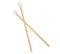 Maillets de Timbales Blancs, Paire, Tête en Feutrine