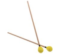 Maillets de Xylophone en Bois pour Marimba et Glockenspiel Jaune | Poignée Stable, Son Doux, Niveau Intermédiaire, pour Concerts et Petites Prestations, Fil Laine