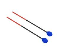 Maillets Marimba |Baguettes de batterie en fibre de carbone et fil de coton pour percussion basse/groupe scolaire |Tête ronde moyennement dure pour un son clair (blue head)