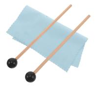 Maillets pour Tambour à Main en Bois, Lot de set de chiffon | Prise Ergonomique Robuste, pour Glockenspiel et Vibraphone, Enseignement Musical, Débutants, Transport Facile