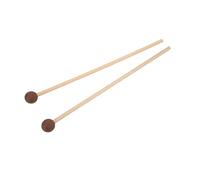 Maillets pour Xylophone 2PCS Manche en Érable et Tête en Caoutchouc - Sonorité Claire et Lumineuse, Durable et Antidérapant - Idéal pour Marimba et Percussions (Brun)