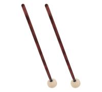 Mailloche Grosse Caisse Ensemble de 2 baguettes batterie professionnelles avec manche en bois massif et embout feutre, idéales for l'entraînement à la grosse caisse