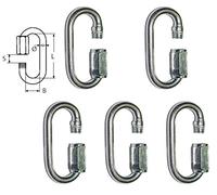 Maillon inox Diamètre 4mm ( Lot de 5 ) Longueur 40mm inox 316 - A4
