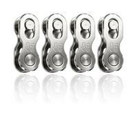 Maillon Rapide 12 Vitesses Chaîne Vélo 4 Paires Compatible avec Shimano SRAM Attache Rapide Quick Link Connecteur Chaîne VTT Route Vélo Électrique Réparation Entretien Pièces Rechange Acier
