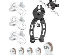 Maillon Rapide 12 vitesses et Pinces pour chaîne de vélo | 3 paires pour chaînes 12V - Connecteur de chaîne pour vélo | Disponible pour 6, 7, 8, 9, 10, 11, 12 vitesses.