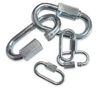 maillons rapides en acier zingue - mousquetons a visser de 7 mm - Oc-pro G