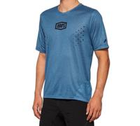 Maillot manches courtes 100 airmatic mesh slate bleu