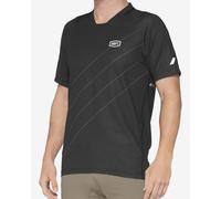 Maillot manches courtes 100 celium jersey gris fonce noir