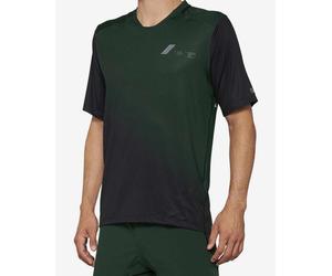 Maillot 100 % Celium manche courte vert foncé noir - S