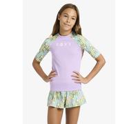 Roxy Active Rg Ss Lycra Short Sleeve Rash Guard Violet 12 Years Fille