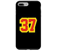 Maillot #37 Athletic Style Varsity Sports numéroté en Bloc Coque pour iPhone 7 Plus/8 Plus