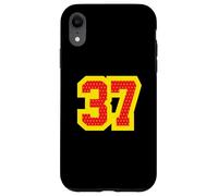 Maillot #37 Athletic Style Varsity Sports numéroté en Bloc Coque pour iPhone XR