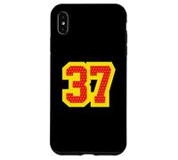 Maillot #37 Athletic Style Varsity Sports numéroté en Bloc Coque pour iPhone XS Max