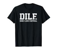 Maillot à hayon Dilf Dude I Love Football Funny Game Day T-Shirt