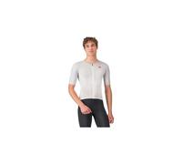 Maillot a manches courtes castelli free speed 3 race top homme blanc gris