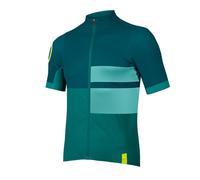 Maillot À Manches Courtes FS260 Print S/S Jersey Vert Émeraude Endura Route
