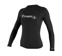 O´neill Wetsuits Basic Skins Crew Long Sleeve Rash Guard Noir M Femme