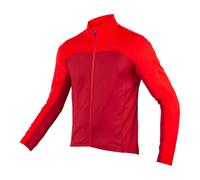 Maillot À Manches Longues FS260-PRO Roubaix Jersey Rouge Rouille Endura Cyclisme