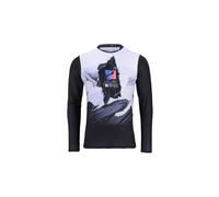 Maillot a manches longues kenny evo pro enfant noir blanc