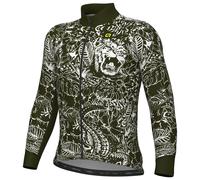 Maillot Alé PRAGMA Safari manche longue blanc pur vert - L