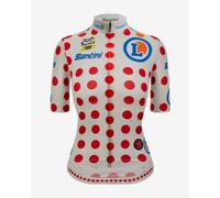 Maillot à pois Tour de France Femmes avec Zwift 2025 - Leader Classification Montagne Fan Line manches courtes femme - Coupe Classique - M