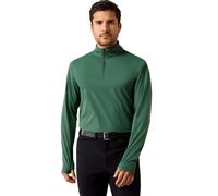 Maillot Ã©quitation 1/4 zip Ariat SolVeil Vert L