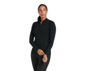 Maillot Ã©quitation 1/4 zip femme Ariat Ascent Noir M