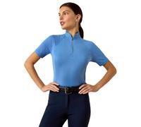 Maillot Ã©quitation 1/4 zip femme Ariat Soquel Bleu M