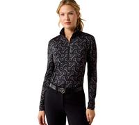 Maillot Ã©quitation manches longues femme Ariat LunaVeil Noir 2XS